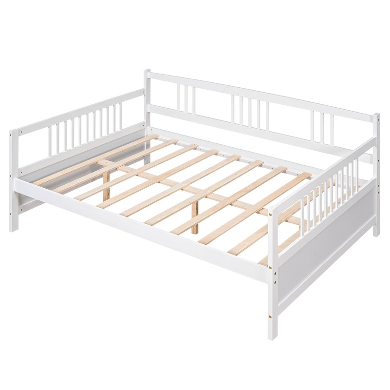 Full Size Daybed With Support Legs – White