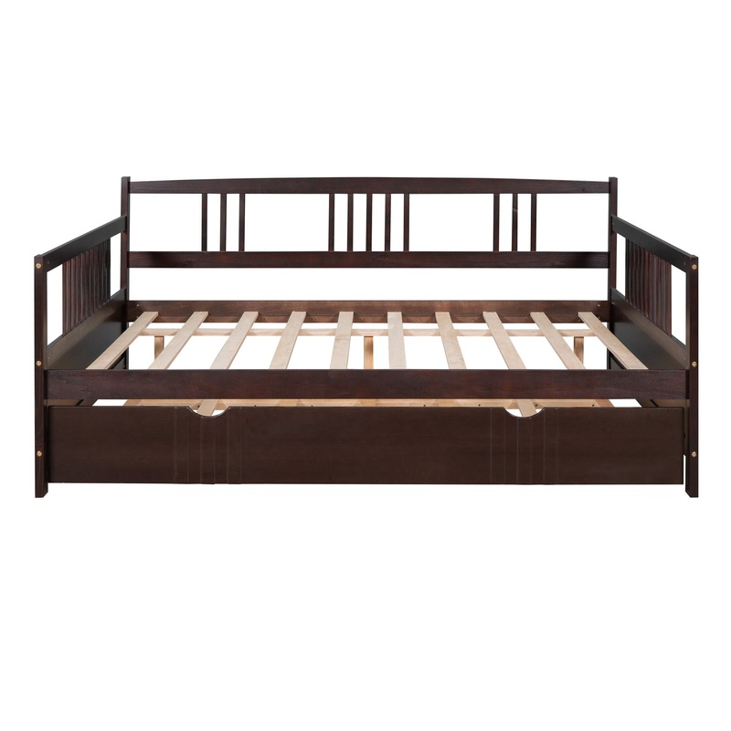 Full Size DayBed With Twin Size Trundle – Espresso