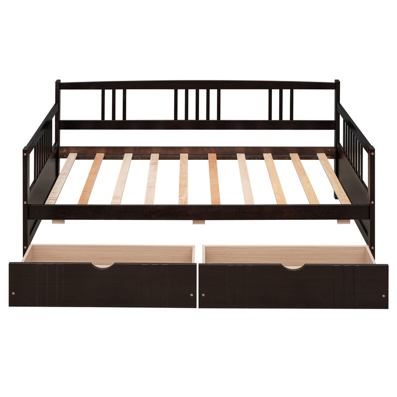 Twin Size DayBed With 2 Drawers – Espresso
