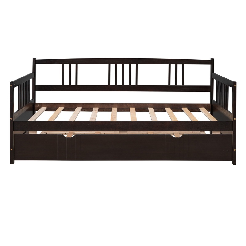 Twin Size DayBed With Twin Size Trundle – Espresso