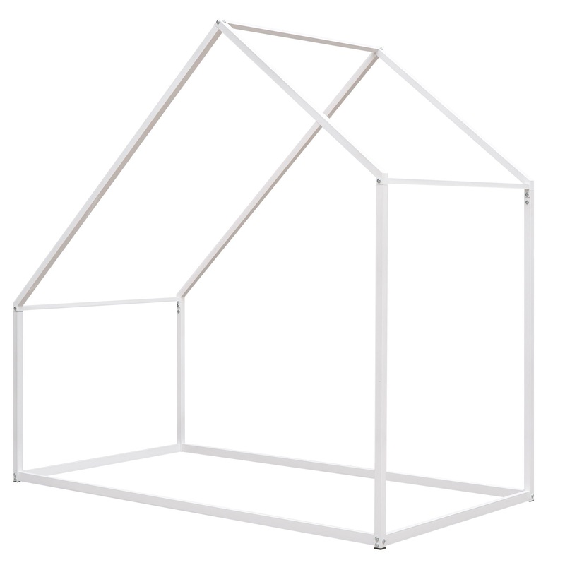 Twin Size Playhouse Design Bed – White