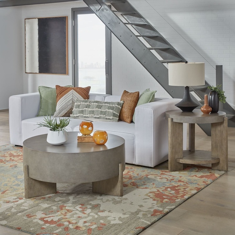 Affinity – Table Set|Gray|3 Pc. 3 Round Table|3 Pc. 2 Round Table, Oval Table