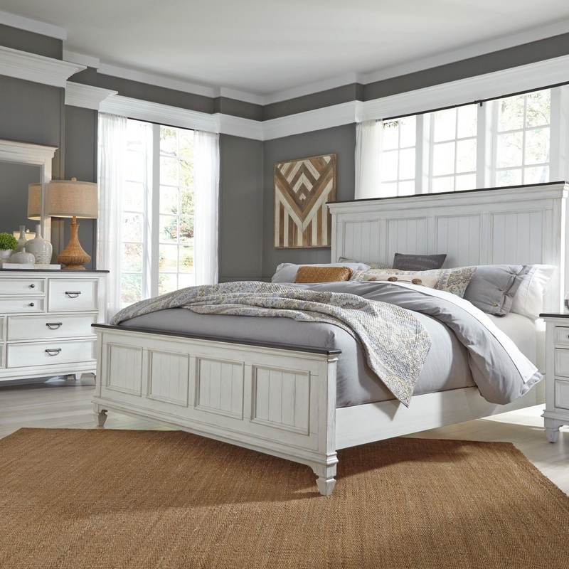 Allyson Park – Bedroom Set|White|3 Pc. Bed, Dresser, Mirror|4 Pc. Bed, Dresser, Mirror, Nightstand|5 Pc. Bed, Dresser, Mirror, Chest, Nightstand|4 Pc. Bed, Dresser, Mirror, Chest