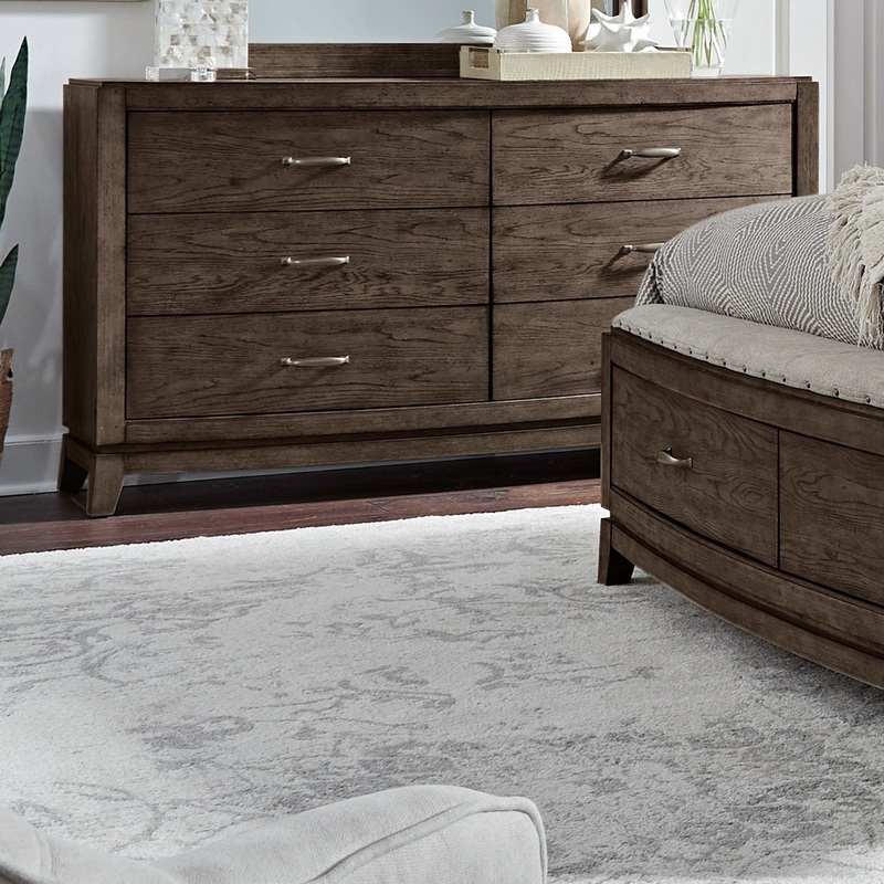 Avalon – 6 Drawer Dresser – Brown