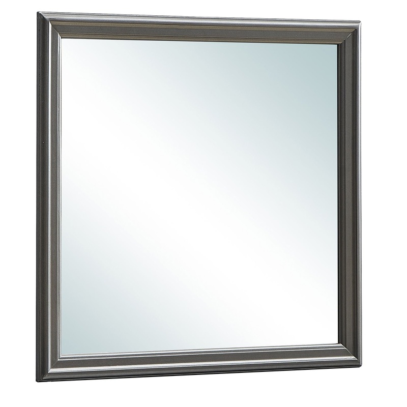 Elegant Transitional Mirror – Metalic Black