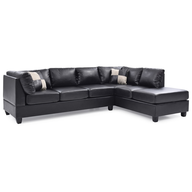 Malone – Sectional – Black