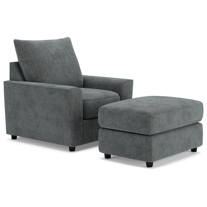 Stairatt Living Room Set|Chair/Ottoman|Sofa/Loveseat/Chair/Ottoman|Sofa/Loveseat|Gravel|Anchor