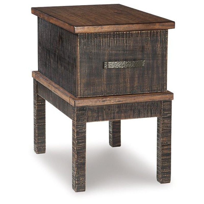Stanah Chairside End Table with USB Ports & Outlets