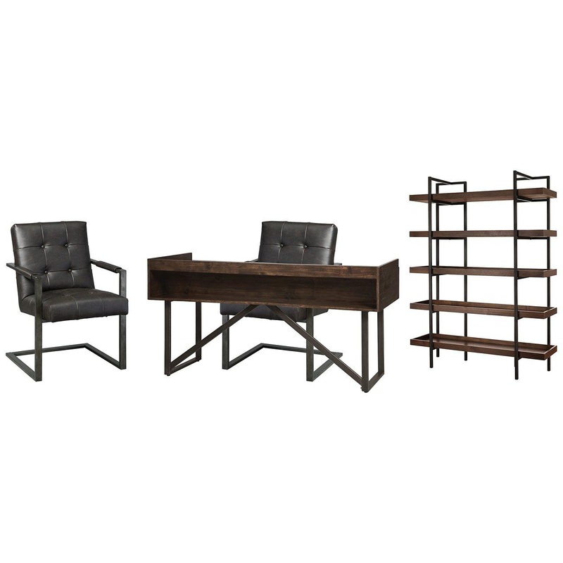 Starmore Home Office Set|Desk/Bookcase/2-Desk Chair|Desk/Bookcase