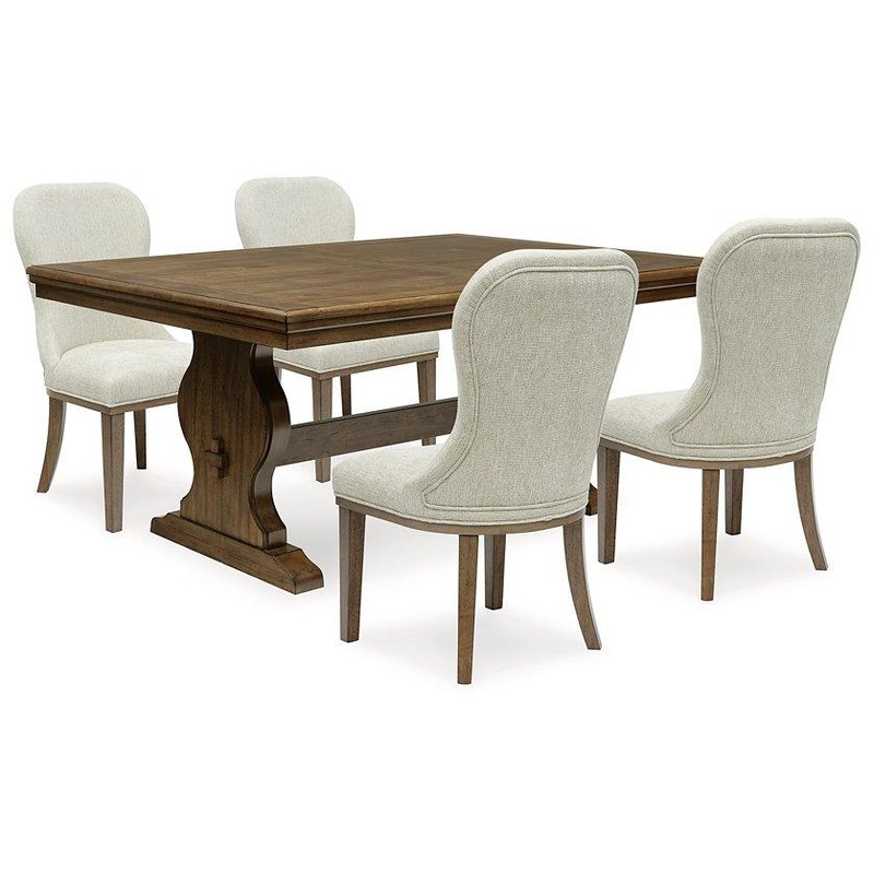Sturlayne Dining Room Set|5-Piece: Dining Table/4-Uphosltered Dining Chair|5-Piece: Dining Table/4-Dining Chair|6-Piece: Dining Table/Server/4-Dining Chair|6-Piece: Dining Table/Server/4-Upholstered Dining Chair|7-Piece: Dining Table/6-Upholstered Dining