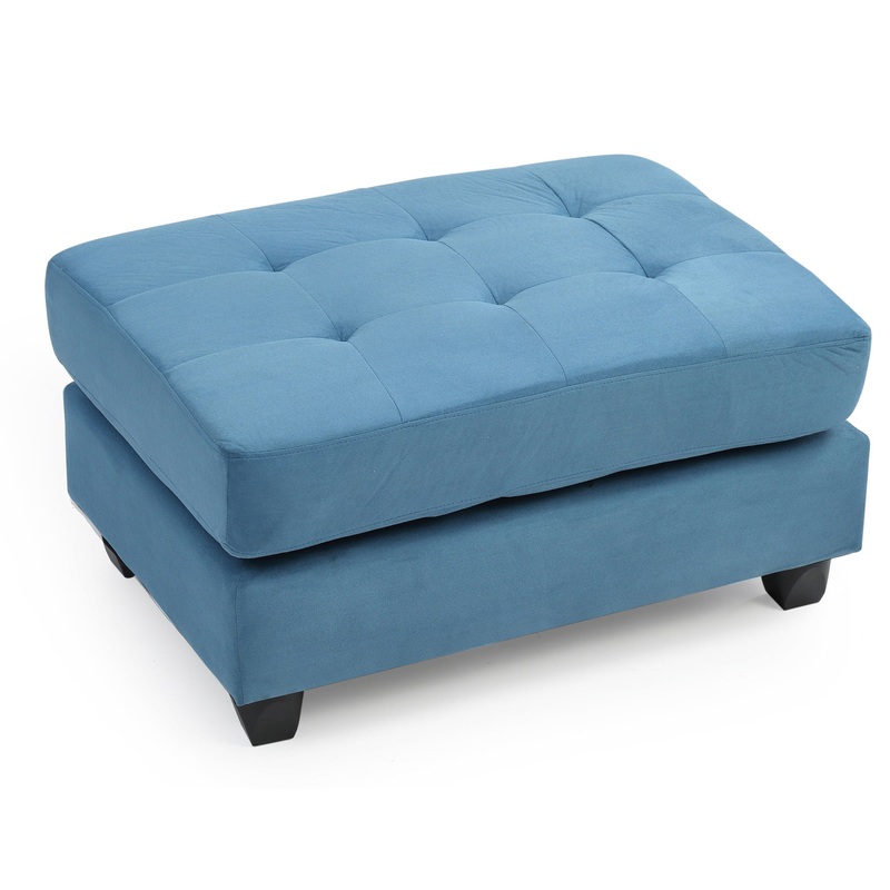 Stylish Aqua Ottoman For Any Room – Aqua Blue