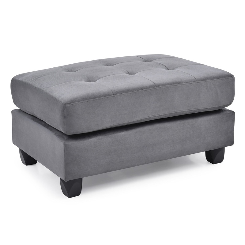 Stylish Contemporary Ottoman For Every Space – Gray
