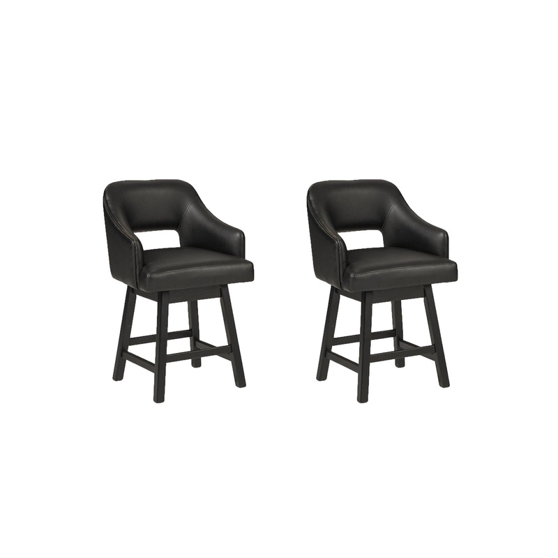Tallenger Bar Stool Set|Black/Dark Brown|Linen/Brown|Light Gray|Beige|Dark Gray|Option 1|Option 2