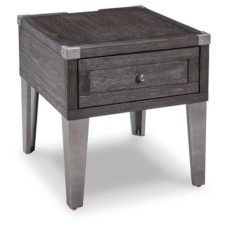 Todoe End Table with USB Ports & Outlets