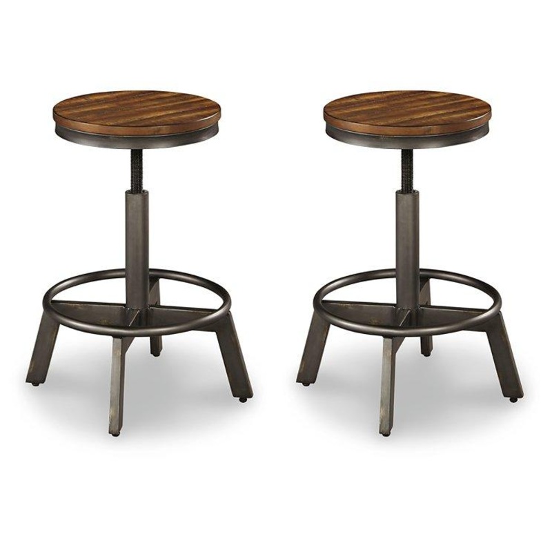 Torjin Counter Height Stool|Brown/Gray|Vintage White|Gray