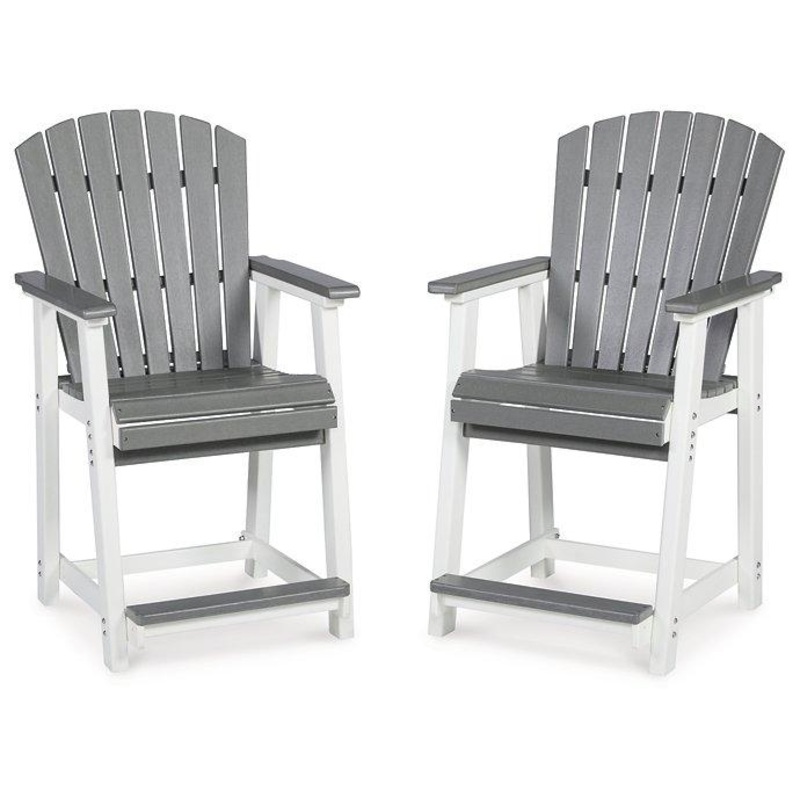 Transville Outdoor Counter Height Bar Stool (Set of 2)
