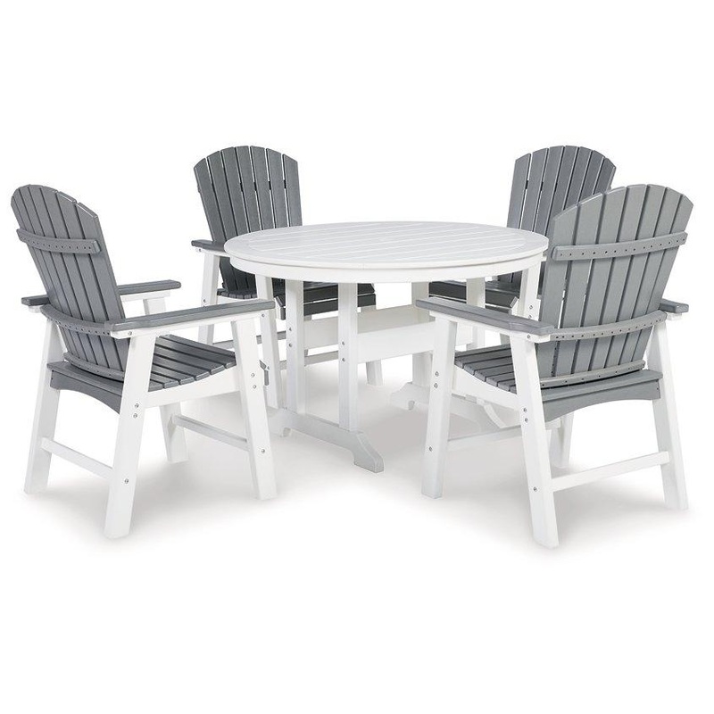 Transville Outdoor Dining Set|5-Piece: 4-Outdoor Dining Chair/Outdoor Dining Table|5-Piece: Outdoor Counter Table/4-Outdoor Counter Barstool