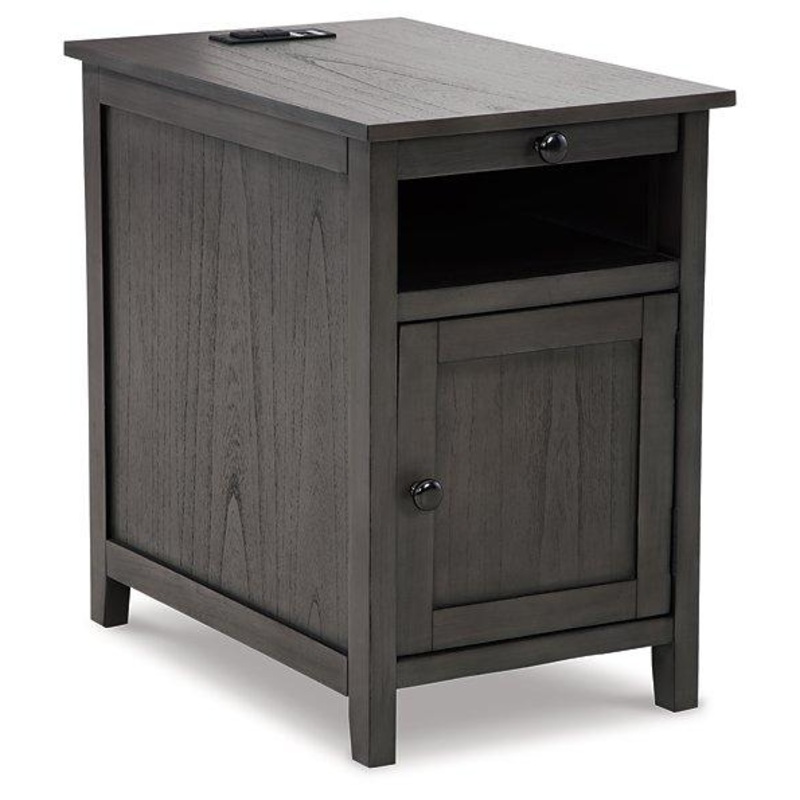 Treytown Chairside End Table|Gray|Antique White|Grayish Brown|Black|Teal|Brown