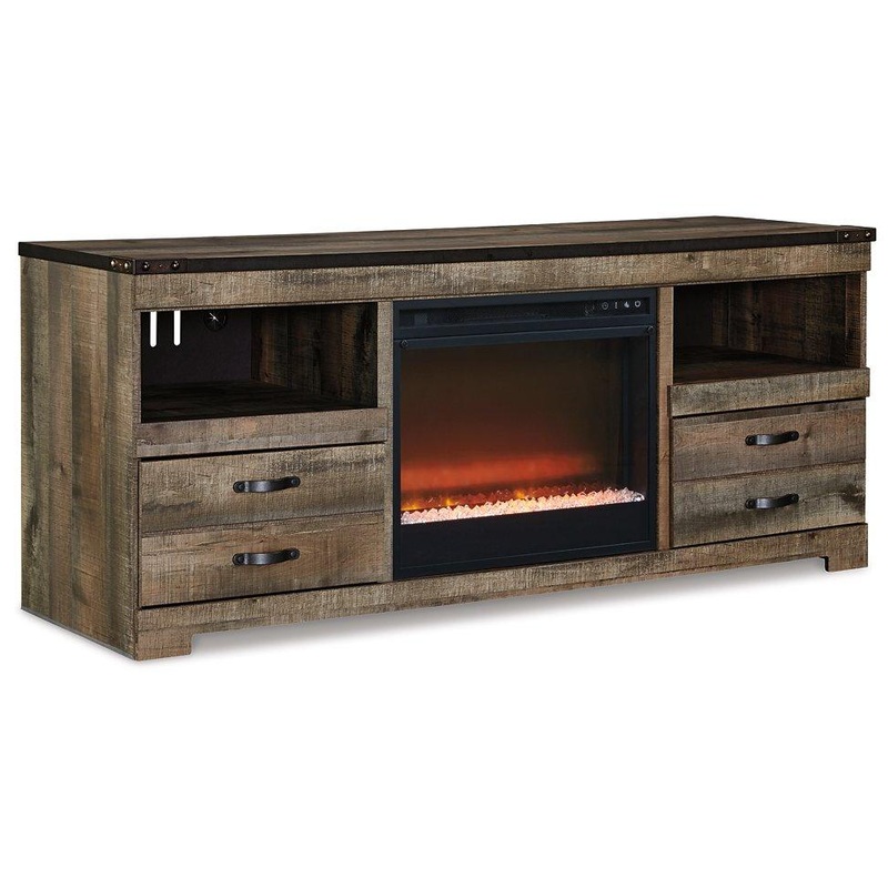 Trinell 63 TV Stand with Electric Fireplace