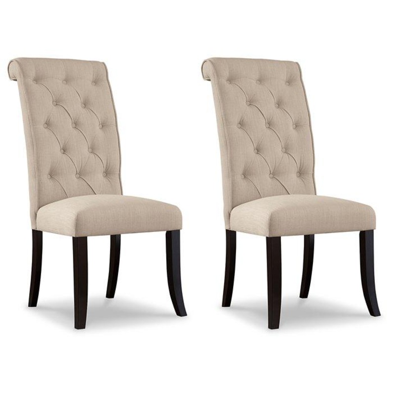 Tripton Dining Chair Set|Linen|Graphite