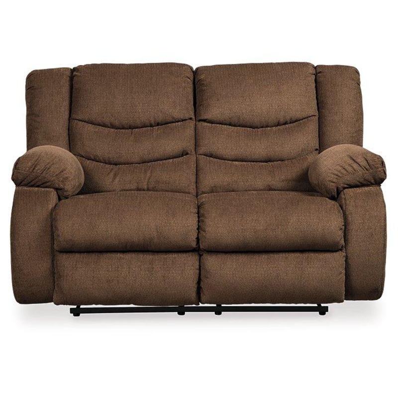 Tulen Reclining Loveseat|Chocolate|Mocha|Gray