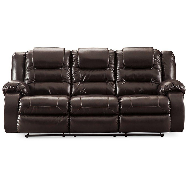 Vacherie Reclining Sofa|Chocolate|Black