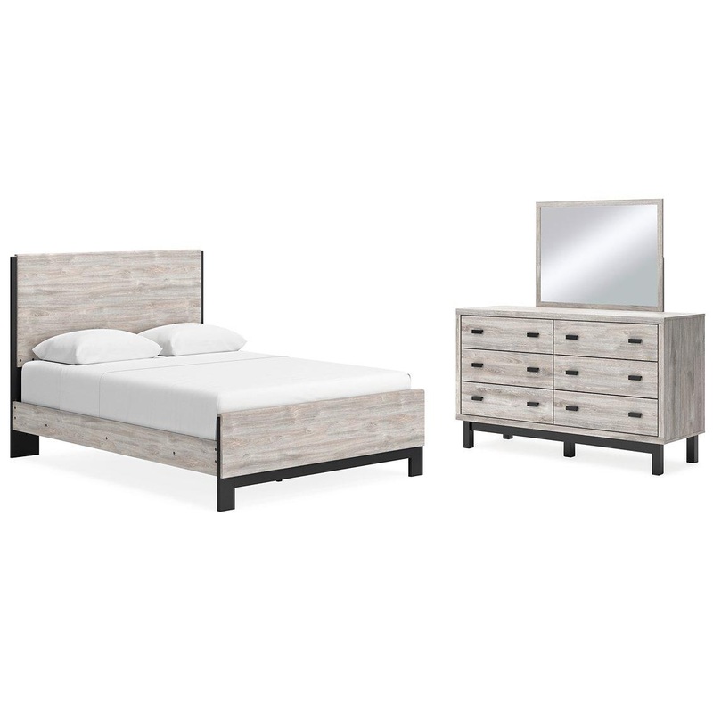 Vessalli Bedroom Set|Panel Bed|Panel Bed w/ Extensions|5-Piece: Dresser & Mirror/Bed (Headboard, Footboard, Rails)|6-Piece: Dresser & Mirror/Bed (Headboard, Footboard, Rails)/Nightstand|7-Piece: Dresser & Mirror/Bed (Headboard, Footboard, Rails)/2-Nightst