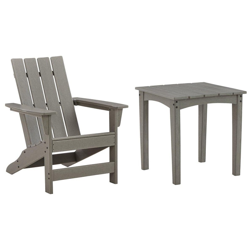 Visola Outdoor Adirondack Chair and End Table