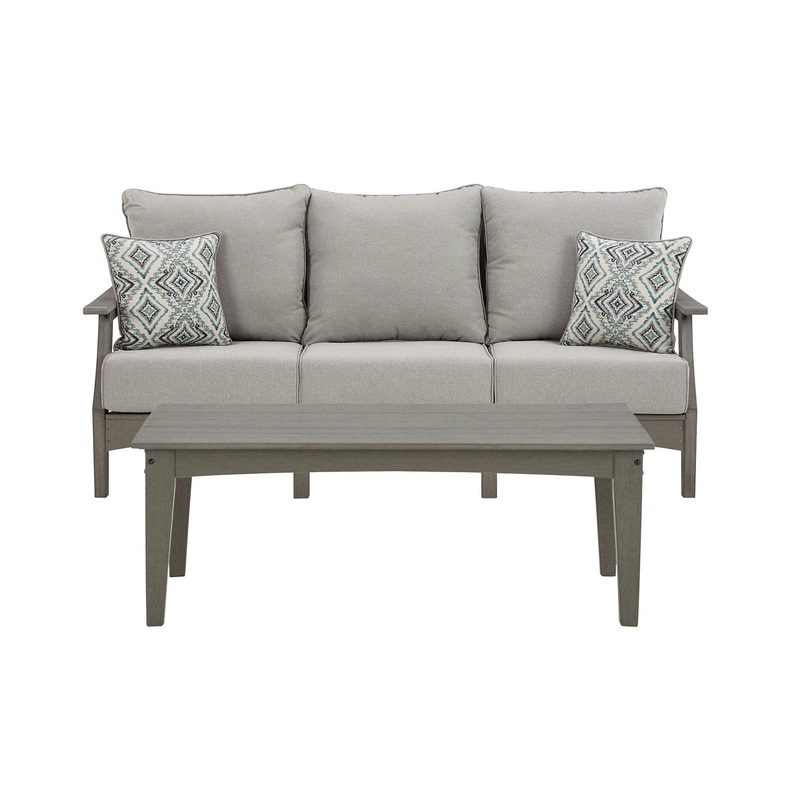 Visola Outdoor Sofa and Coffee Table