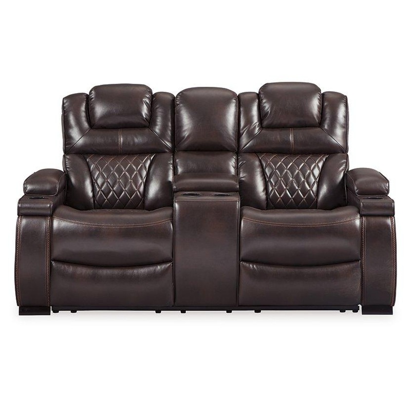Warnerton Power Reclining Loveseat with Console