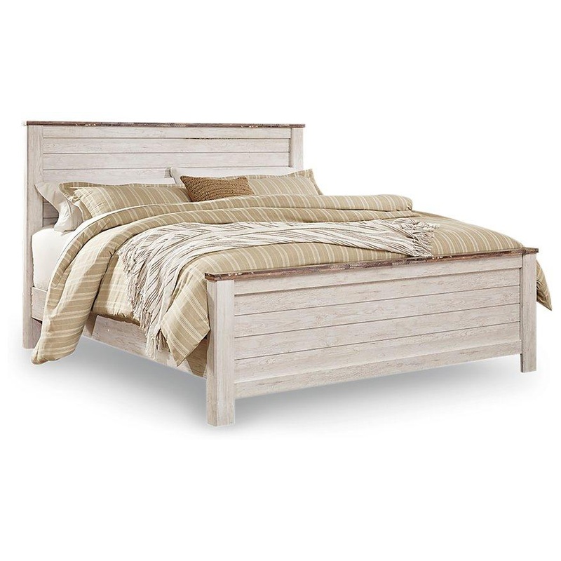 Willowton Bed|California King|King|Twin|Queen|Full|Panel Bed|Sleigh Bed