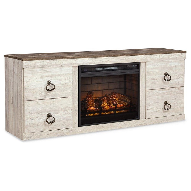 Willowton TV Stand with Electric Fireplace