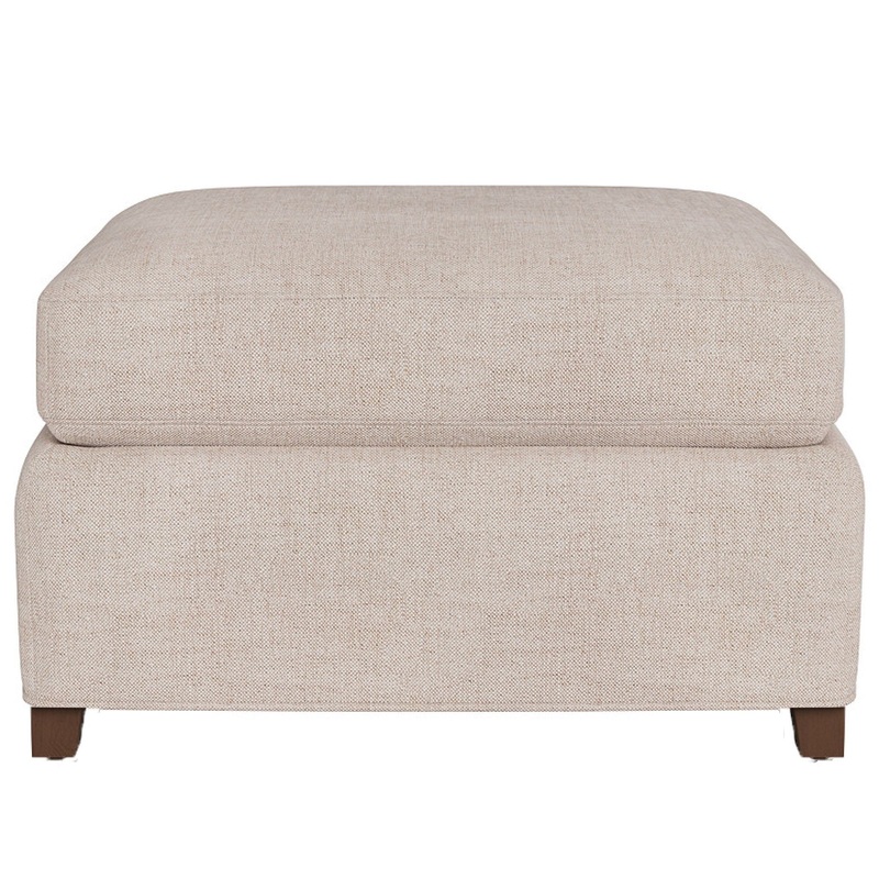 Hudson – Petite Ottoman, Special Order – Beige