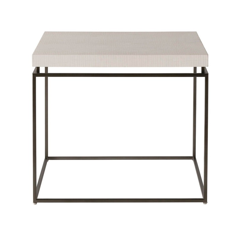 Modern Farmhouse – End Table|White|Light Brown