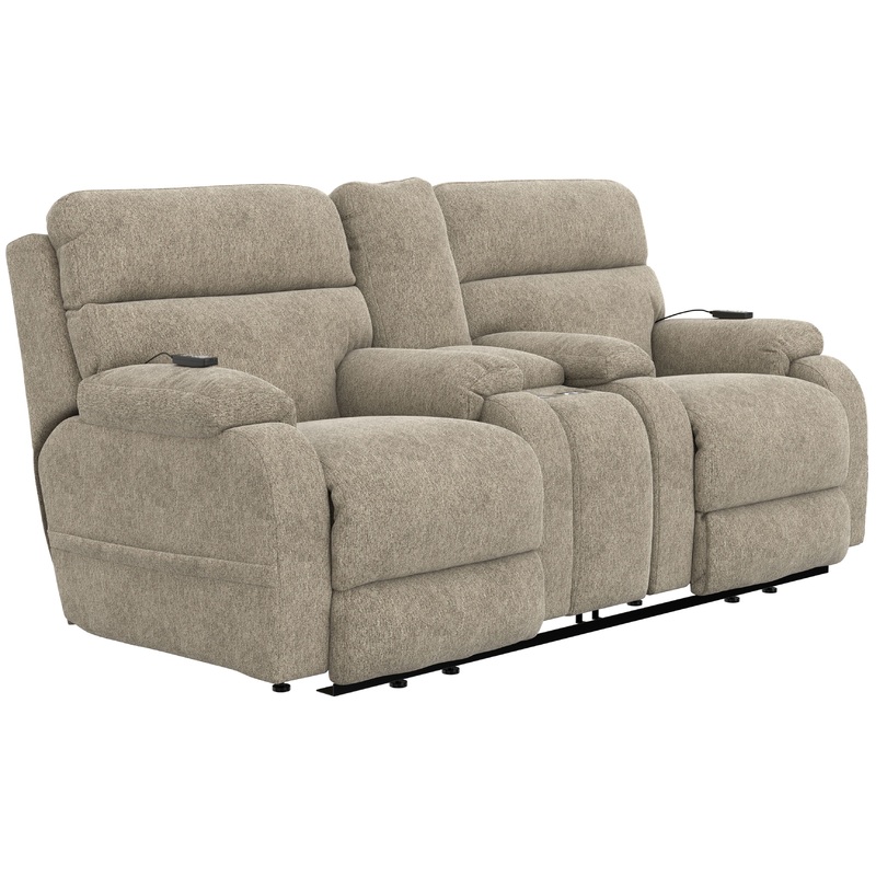 Regenerator – Dual Lift Power Headrest Console Loveseat With CR3 Heat/Massage/Lumbar/Zero Gravity