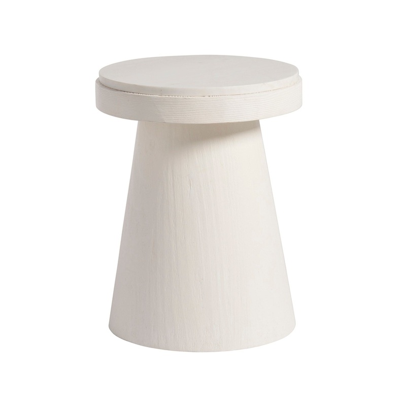 Weekender Coastal Living Home – Madeira Accent Table – White