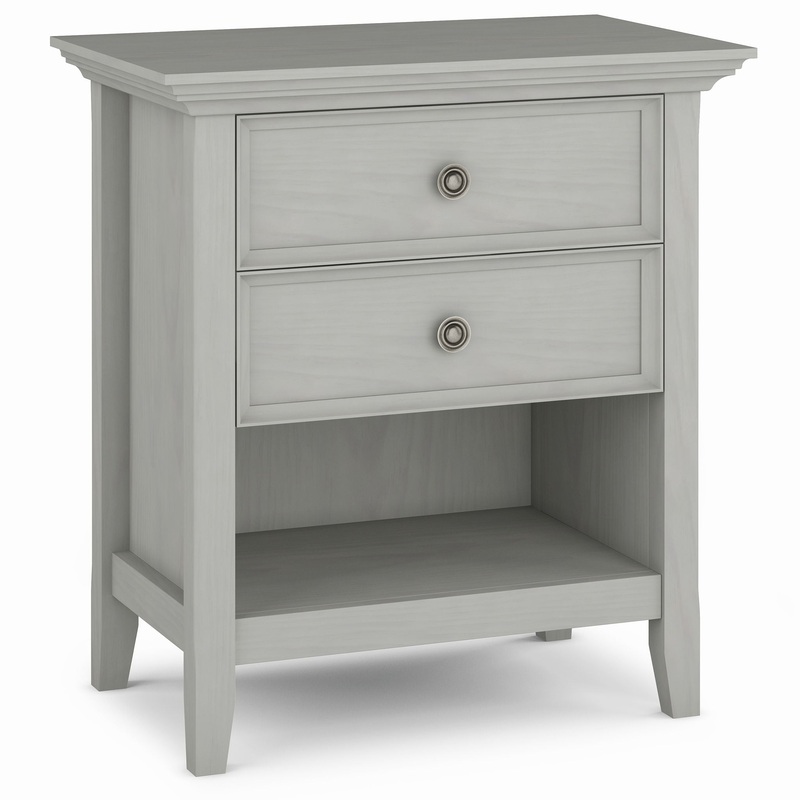 Amherst – Bedside Table – Fog Gray