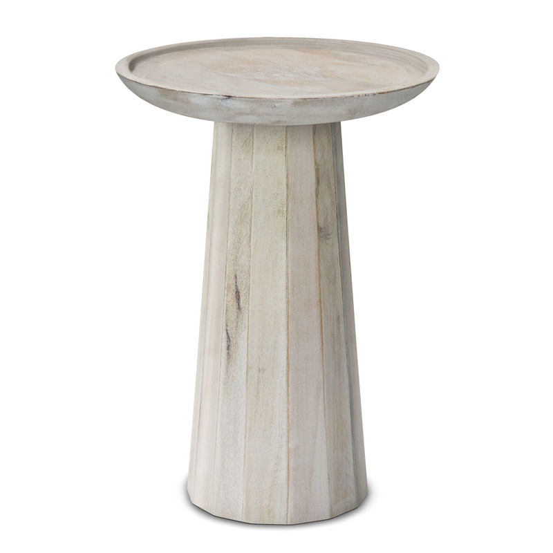 Dayton – Wooden Accent Table – White Wash