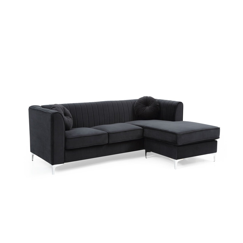 Delray – Sofa Chaise – Black