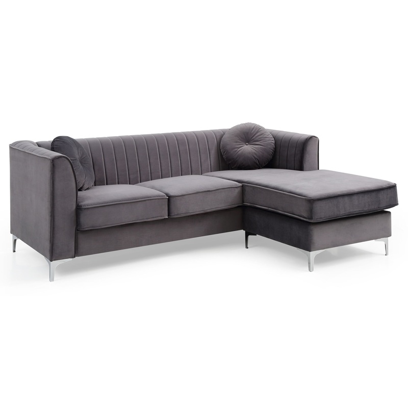 Delray – Sofa Chaise – Gray