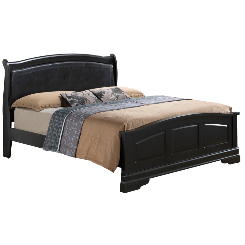 Full Elegant Traditional Bed – Black