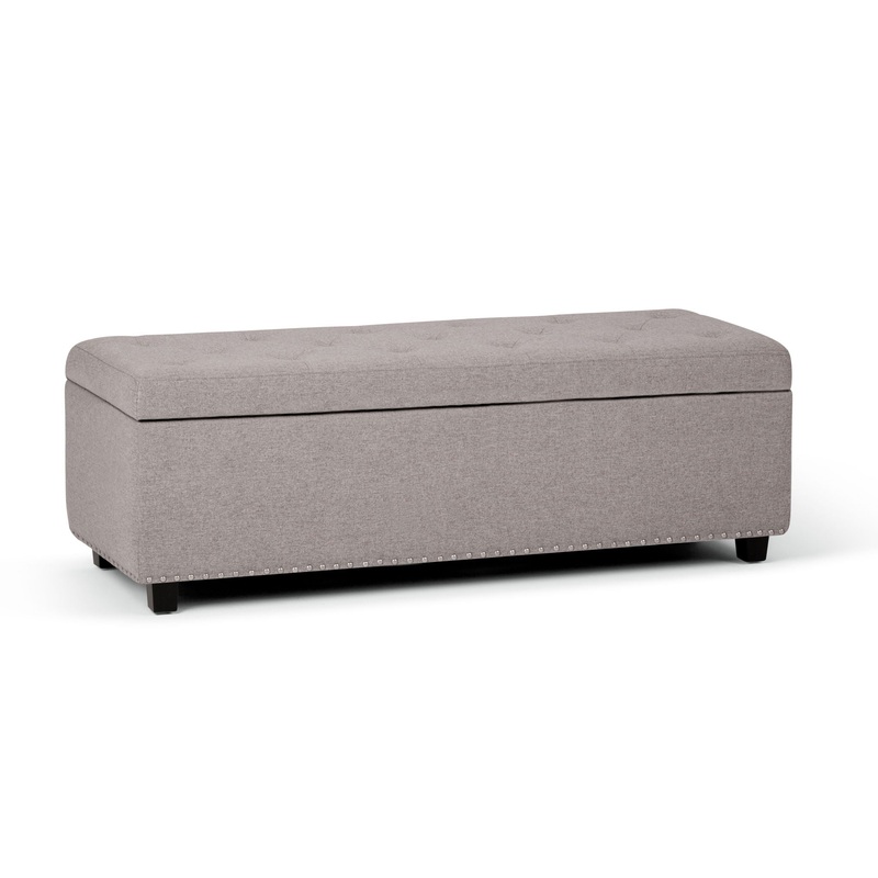 Hamilton – Storage Ottoman – Cloud Gray
