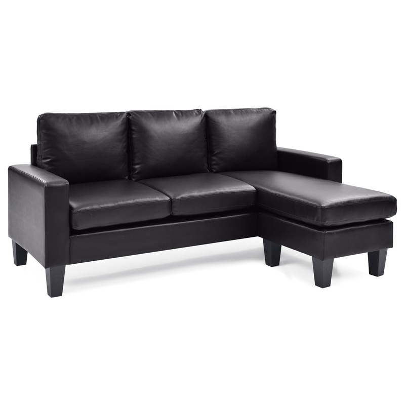 Jenna – Sofa Chaise – Black