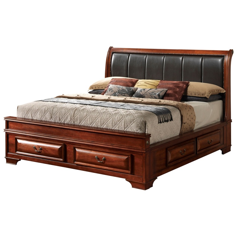 Lavita – Full Drawers Storage Bed – Oak