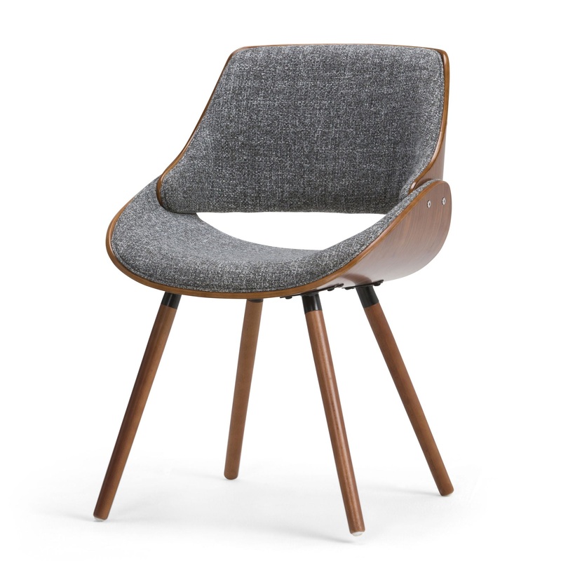 Malden – Bentwood Dining Chair With Wood Back – Gray