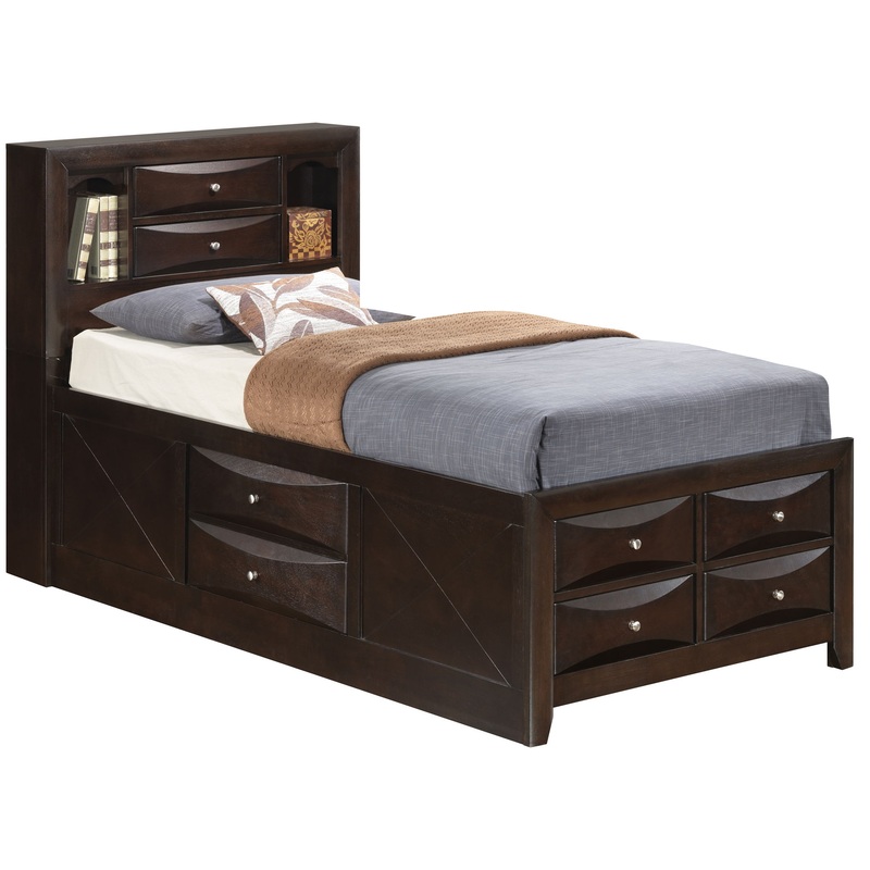Marilla – Twin Storage Bed – Cappuccino