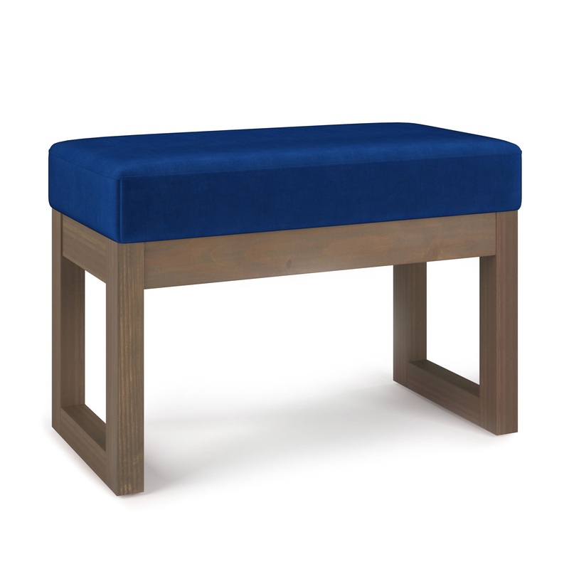 Milltown – Footstool Small Ottoman Bench – Blue