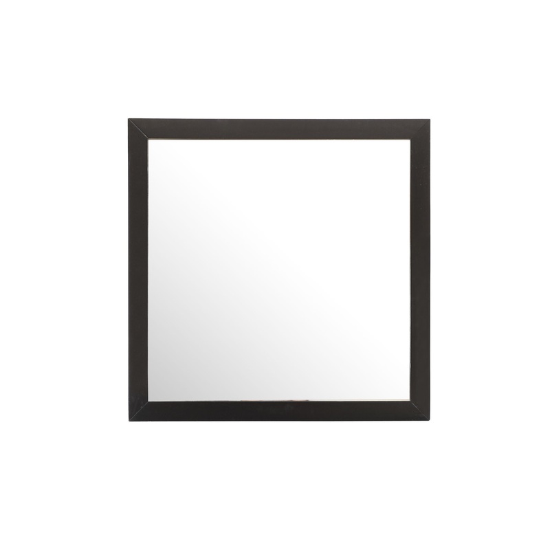 Modern Design Transitional Wall Mirror – Black