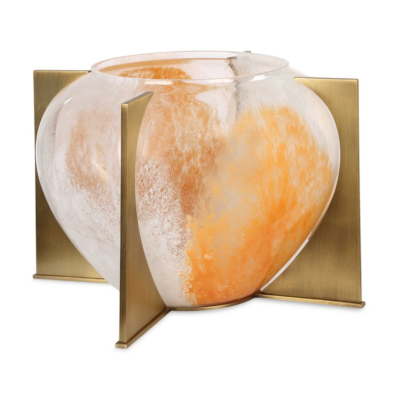 Amber Swirl – Vase – Bronze