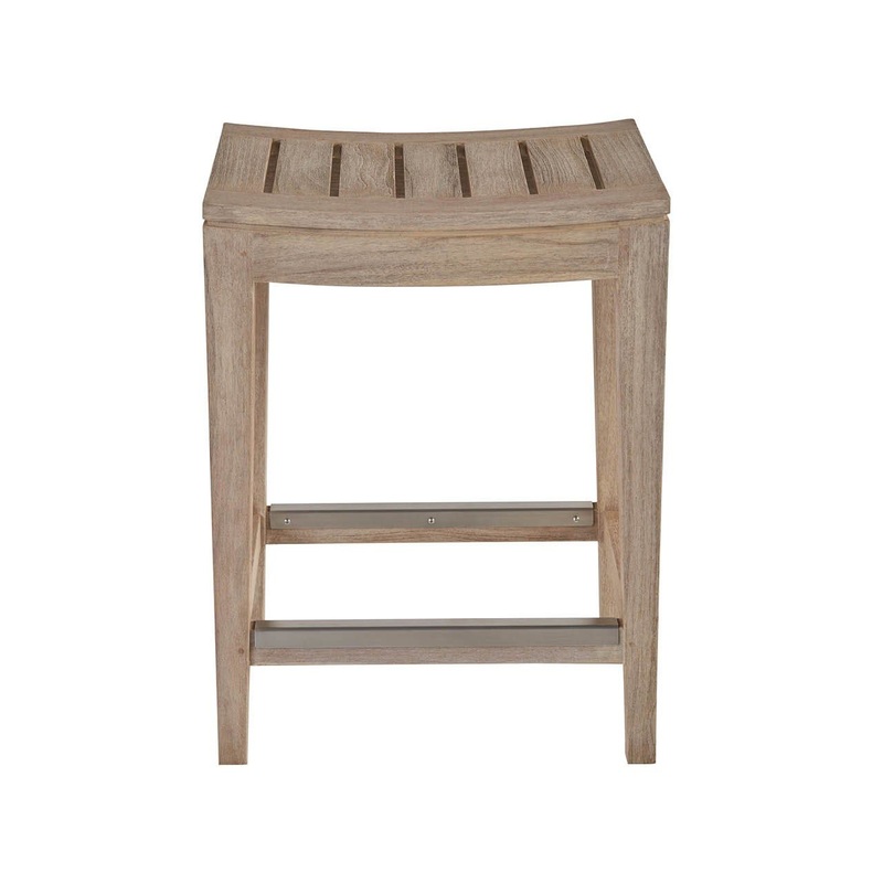 Coastal Living Outdoor – Saratoga Counter Stool – Light Brown